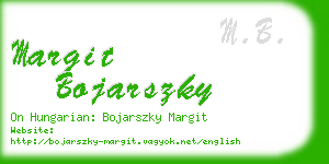 margit bojarszky business card